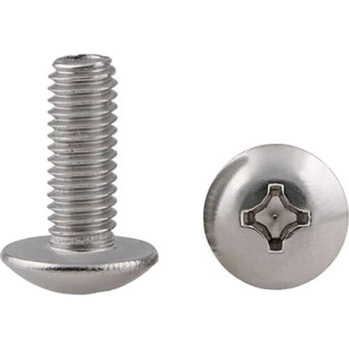 Wkooa Truss Head Screws M5 M6 M8 Phillips Machine Screws Stainless Steel 304
