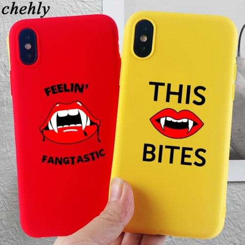 Funny mouth Phone Case for iPhone X XR XS Max 8 7 6 S Plus 11 Pro MAX Cases Soft Silicone Fitted Mobile Phone Accessories Covers
