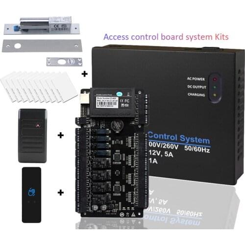 Hot sell ZK TCP/IP Network Access Control Board Controller system Kits Panel For 4 Door 4 Reader Wiegand