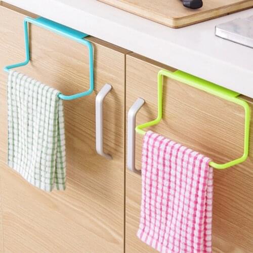 Kitchen Towel 1pc Rack Hanging Holder Cupboard Cabinet Door Back Hanger Towel Sponge Holder Storage Rack For Bathroom Для Кух815