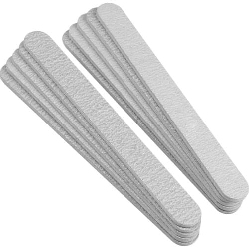 10pcs Straight Nail Files Sanding Coating Cuticle Remover Buffer Manicure Nail Art Tools Nail Files For UV Gel Polish