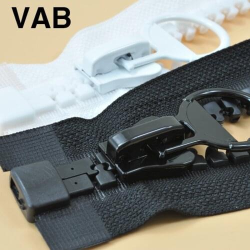 2 pcs/lot most free shipping Oversize PLASTIC Resin Zipper Open END FOR Jacket Clothes Sweater outdoor tent SEWING ACCESSORIES