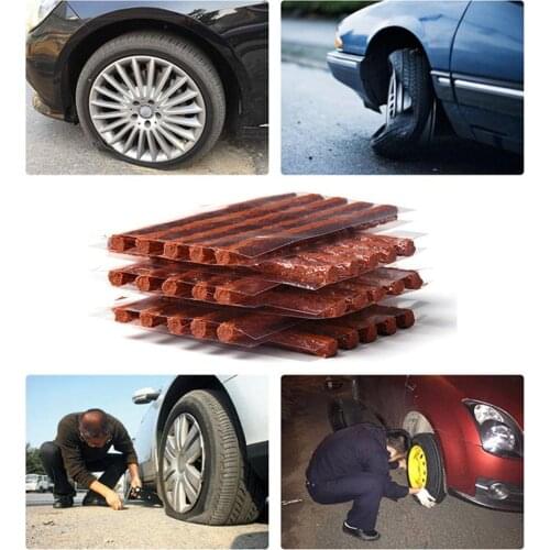 Car Fast Tire Repair Strip Vacuum Tire Motorcycle Electric Car Tendon Strip Tool Kit Natural Rubber