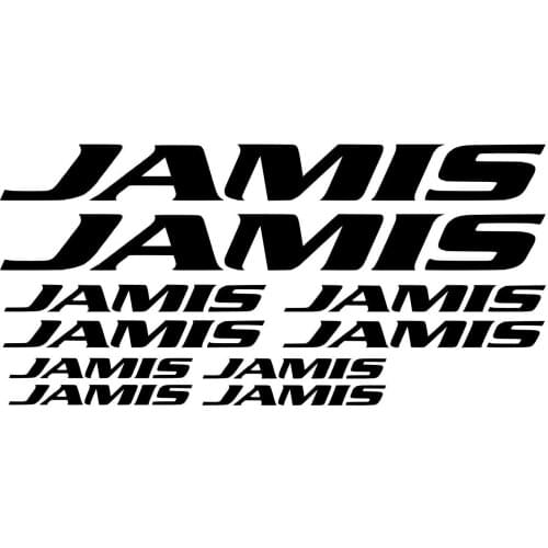 For 10x Jamis Bike Sticker Decals MTB DH Cycling Road Ride Window Graphics Truck Bumper Car Styling