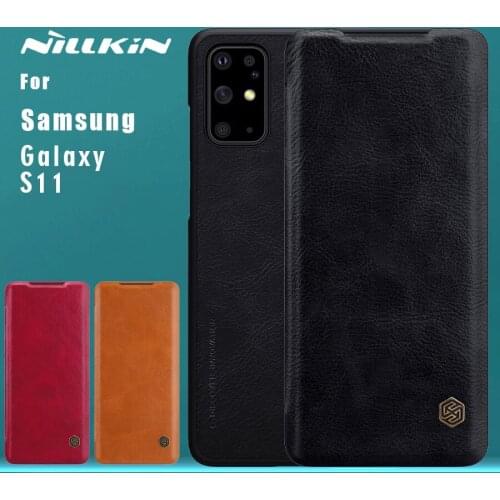 For Samsung Galaxy S11 Case NILLKIN Qin Business Flip Leather Case Card Slot Back Cover for Samsung Galaxy S11 Case