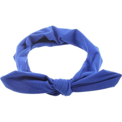 Rabbit Ears Knotted Wire Hair Bands Ribbon Hats Metal Wire Scarf Women Girl Headband Girls Hair Accessories