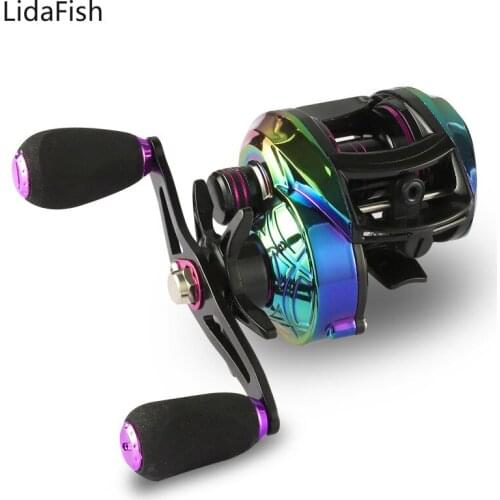 Lidafish New Shelf 11+1BB Baitcasting Reel 8KG Max Drag Magnetic Brake System 7.2:1 High Speed Carp Fishing Tackle