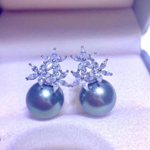 925 Silver Fashion Earrings Mounts Base Setting Finding Jewelry Parts Fittings Womens Accessories for Pearls Agate Coral Beads