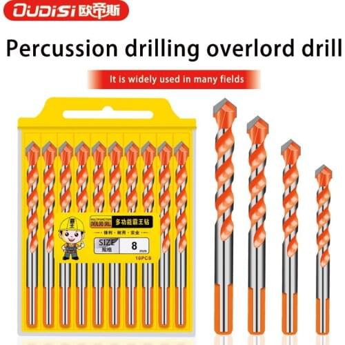 10pcs 6mm Multifunction Drill Bits Set Ceramic Wall Tile Marble Glass Punching Hole Saw Drilling Bits Working For Power Tools
