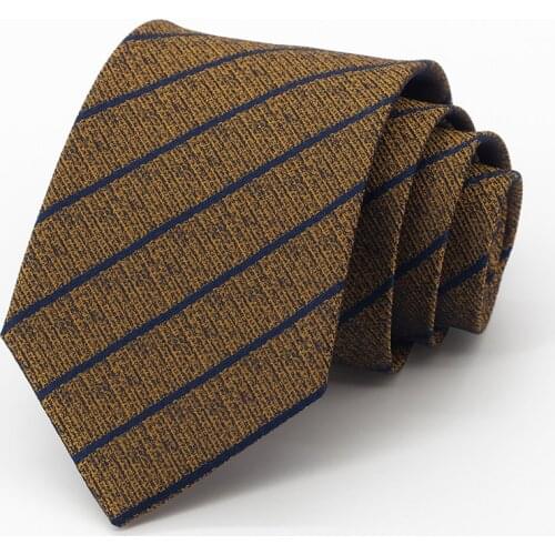 New 8CM Striped Tie for Men High Quality Business Formal Office Gentleman Necktie Fashion Cravate With Gift Box JML2802