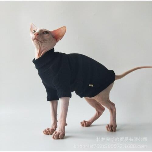 Hairless Cat Clothes Knitwear Base Shirt Air Conditioning Clothes Devon Rex Clothes Sphinx Clothes Cat Clothes Skin-friendly