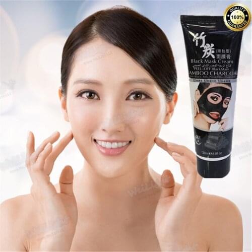 Skin Whitening Mask for sleeping Blackhead remover Lightening Blemish Removal Bamboo charcoal Serum Treatment Acne mask black