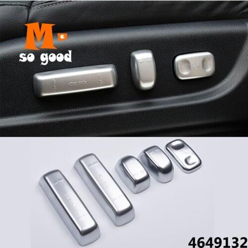 For Honda CRV CR-V 2012 13 14 15 2016 Car Seat Adjustment Control Switch Button Sticker Trim Cover ABS Matte Accessories 5pcs