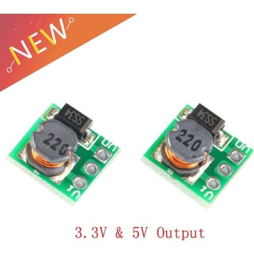 1pcs 0.9-5V To 5V DC-DC Step-Up Power Module Voltage Boost Converter Board 1.5V 1.8V 2.5V 3V 3.3V 3.7V 4.2V To 5V