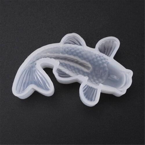 3D Koi Fish Pendant Transparent Silicone Mold Resin Epoxy Mould DIY Decoration