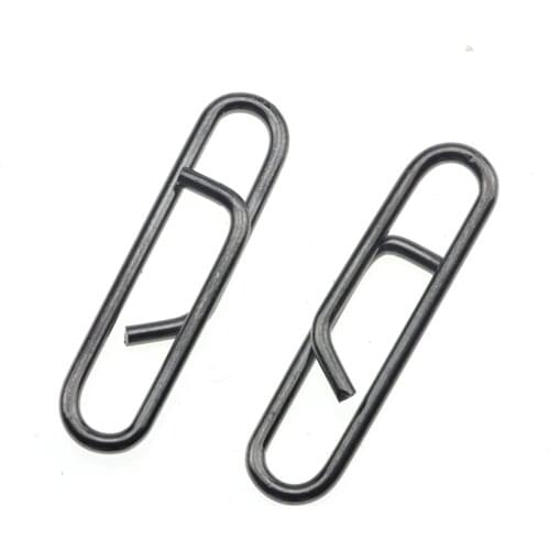 Rompin 50pcs/lot Powerful Stainless Steel Fast Link Clip Snap Fishing Tackle Quick Change Lead Links Clips Interlock Accessories