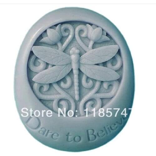 Dragonfly Design Silicone Soap Mold Fragrance Wax Gypsum Molds Silicone Mold for Soap Making