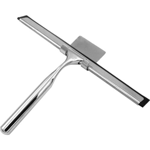 Stainless Steel Squeegee,Shower Squeegee,Glass Shower Door Cleaner,for Shower Doors,Bathroom,Window and Car Glass(1 PCS)