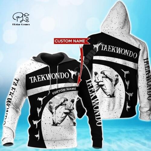 NewFashion Cosplay Martial Arts Sports Taekwondo Sportswear Tracksuit Harajuku 3DPrint Men/Women Funny Casual Jacket Hoodies A-9