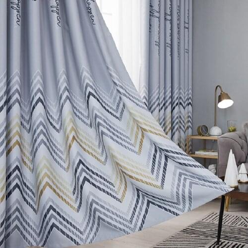 Light Luxury Nordic Curtains Net Red Bay Window Triangle Pattern for Bedroom Living Room Curtains Blackout Tulle Custom