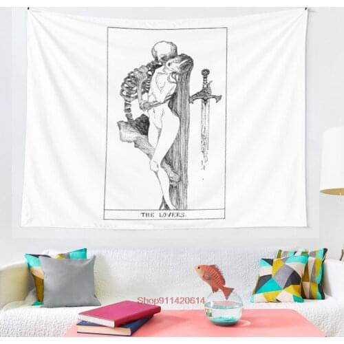THE LOVERS tapestry Blanket Tapestry Bedroom Bedspread Decoration
