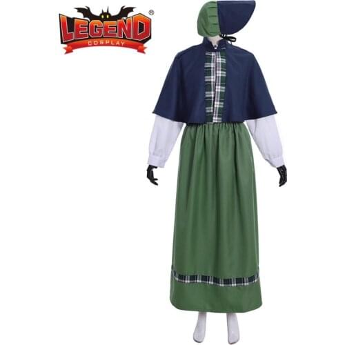 Vintage victorian Medieval Dress Carol Singer uniform dress cosplay costume custom made
