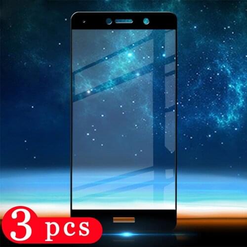3Pcs full cover tempered glass for huawei honor 7x 7s phone screen protector for huawei honor 7a 7c pro on glass protective film