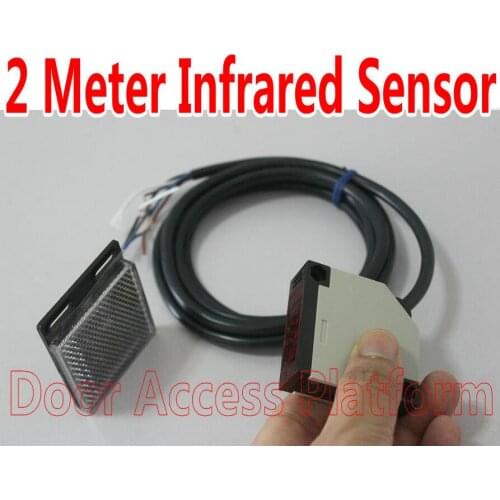 2 Meter Infrared Sensor Automatic Door Optoelectronic switch Sensor Diffuse eflectance Beam access control infrared detector