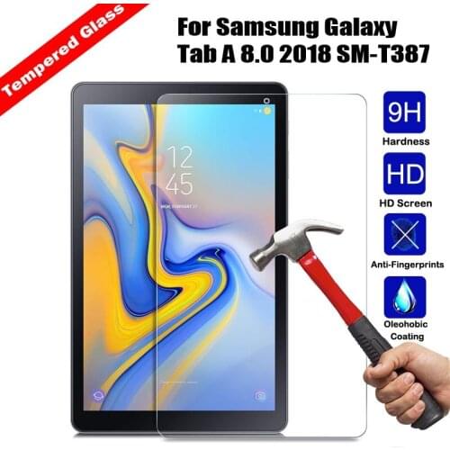 9H Tempered Glass Screen Protector Film for Samsung Galaxy Tab A 8.0 2018 SM-T387W SM-T387V SM-T387 8 inch Glass Film
