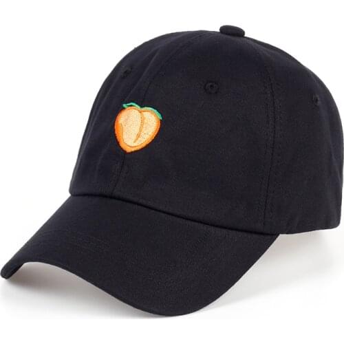 VORON 2017 Pure color cotton cap peach embroidery baseball cap fashion men and women adjustable adult sunscreen hip hop hat