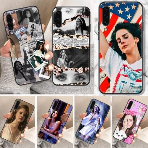 Singer Lana Del Rey Phone Case For Samsung Galaxy A 10 12 20E 21S 30 32 40 50 51 52 70 71 72 5 6 7 2016 2018 black trend coque
