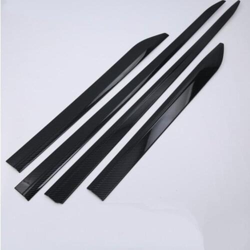 For Audi Q5L 2018 4PCS Car Styling ABS Chrome Exterior Car Side Door Body Trim Molding Accessories Side Cover Trim