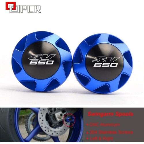 For Suzuki SV650 / S SV650S 1999-2009 2006 2007 2008 M8 8mm Red Black Motorcycle Stands Screw Swingarm Spools Sliders