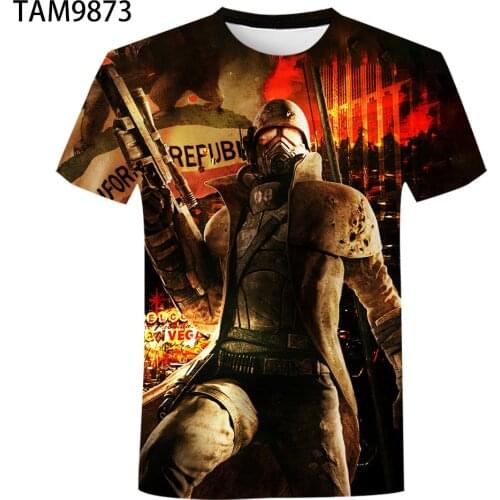 Fallout 76 4 3D Printed T-Shirt Mens And Womens Fashion Streetwear O-Neck Oversized Summer Childrens Boy And Girl all-purpose