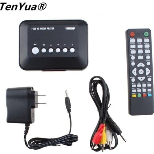 HD Media Players Mini 1080P Full HD Media Player with YPbPr/AV/HDMI/USB HOST