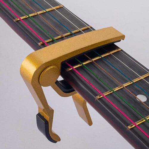 Ukulele Acoustic Folk Universal Capo Quick Change Clamp Key Aluminium Alloy Metal Acoustic Classic Guitar Capo for Guitar Parts