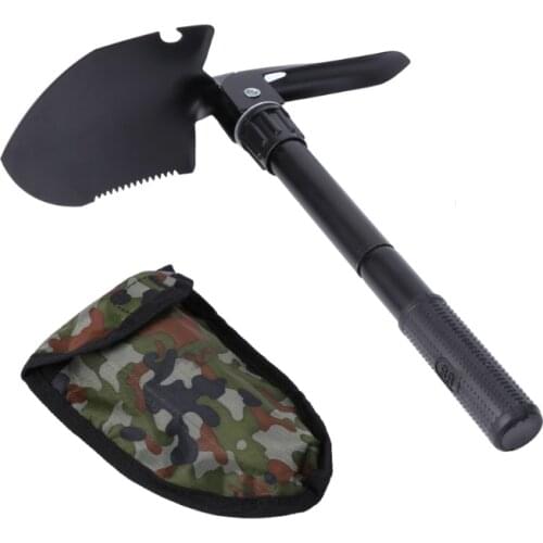 2021 New Multi-Purpose Military Folding Shovel Camping Hiking Survival Tools New Light Solid and Durable