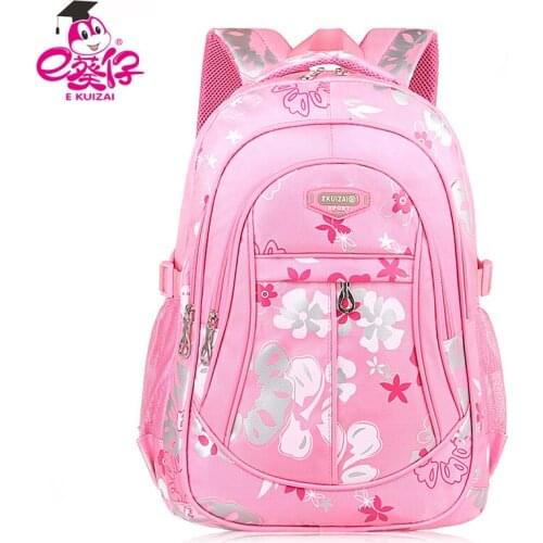 New Floral Printing Children School Bags Backpacks For Girls Boys Teenagers Cute Trendy Schoolbag Kids