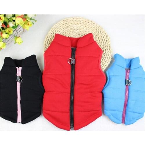 Pet Clothing Dog Coat Winter Pet Dog Cotton-padded Jacket Warm Cat Vest Clothes for Puppy Dog
