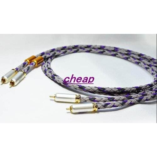 Pair XLO Signature S3-1 Singled-Ended HiFi RCA Cable Hi-end CD Amplifier Interconnect 2RCA to 2RCA Male Audio Cable