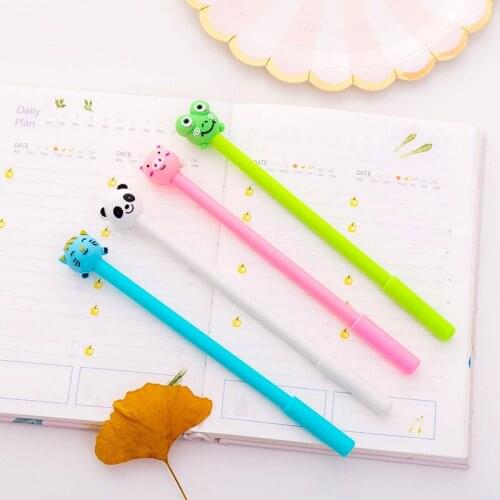 24 Pcs Cute Animal Neutral Gel Pen Student Neutral for Kawaii Office School Writing Supplies Stationery Pens for School