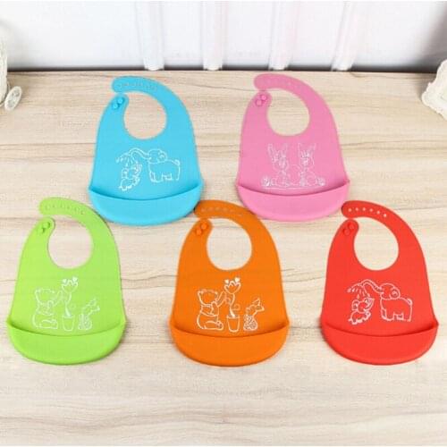 Silicone Baby Bibs Waterproof Bibs Bibs Silicone Feeding Baby Bibs Burp Cloths For Children Self Feeding Care 100% Pure Silicone