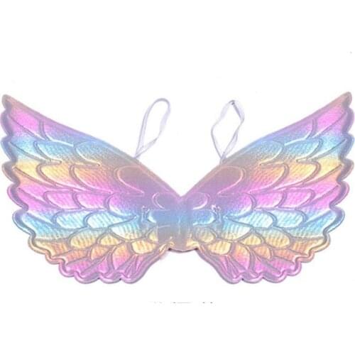 Angel Fairy Rainbow Wings Fancy Dress Wing Halloween Wedding Birthday Party Costume Accessories Background Decoration