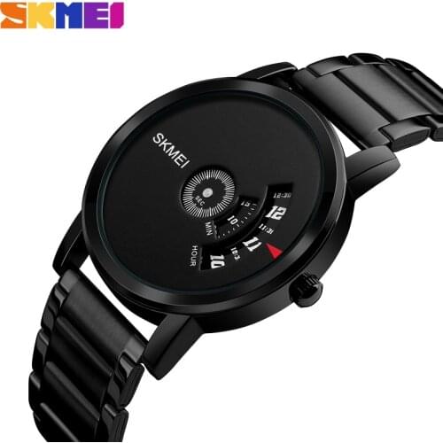 SKMEI Mens Quartz Watch Waterproof Full Steel Fashion Watches Top Luxury Brand Wristwatches Male Clock Relogio Masculino 1260