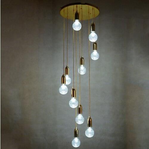 Modern G9 LED Pendant Lights Crystal Glass Handlamp Nordic Pendant Lamps for Living Room/Restaurant/Home Lighting AC220V