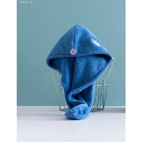 Thickening of coral fleece dry hair cap household quick-drying super absorbent towel turban shampoo not hurt hair brush head