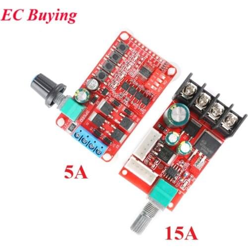 DC PWM Motor Speed Controller Governor Stepless Speed Regulator High-power Control Drive Board Module 15A 5A 10V-50V 5V-26V