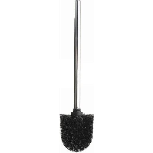 Replacement Stainless Steel WC Bathroom Cleaning Toilet Brush Black Head Promotion