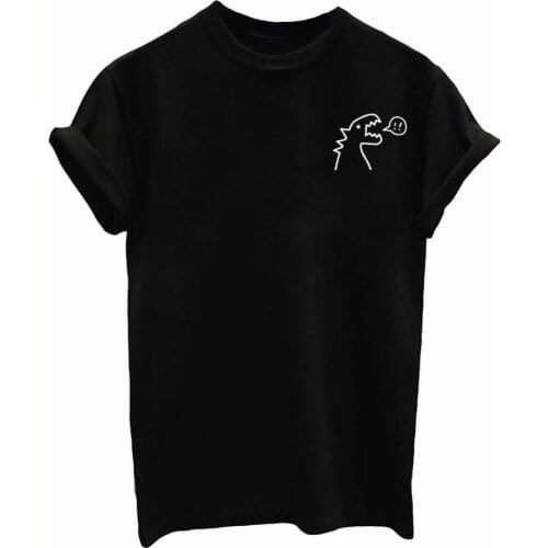 Dinosaur Pocket Print Women tshirt Cotton Casual Funny t shirt For Lady Girl Top Tee Hipster Tumblr Drop Ship MA-12