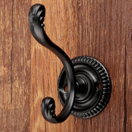 1Pc Zinc Alloy Home Hat Clothes Towel Wall Door Hanger Hook Bathroom Accessories Coat Hanging Hooks Furniture Hardware 76*63mm